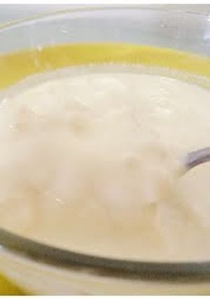 A picture of Homemade Vanilla and Lemon Yogurt.