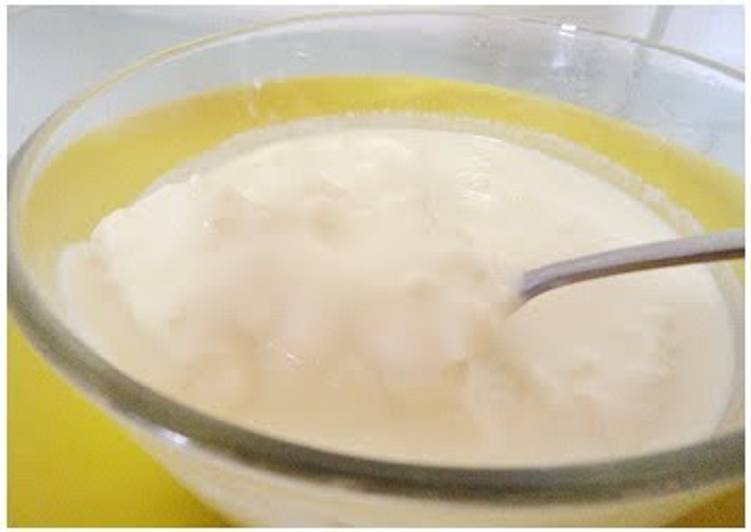 How to Prepare Homemade Homemade Vanilla and Lemon Yogurt