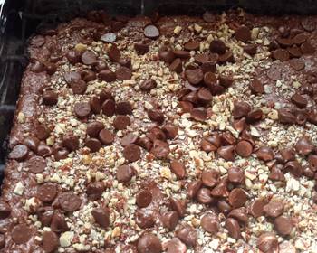 Fresh, Making Recipe Double Chocolate Cookie Bars Yummy