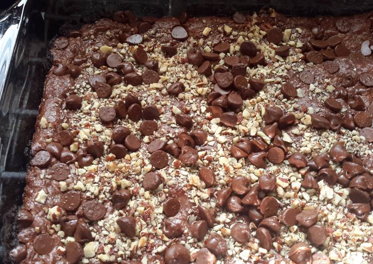 Steps to Make Ultimate Double Chocolate Cookie Bars