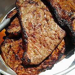 A picture of Memorial Day Rump roast on the grill.