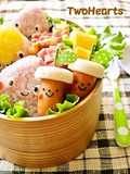 For Character Bentos! Chikuwa and Wiener Sausage Acorns