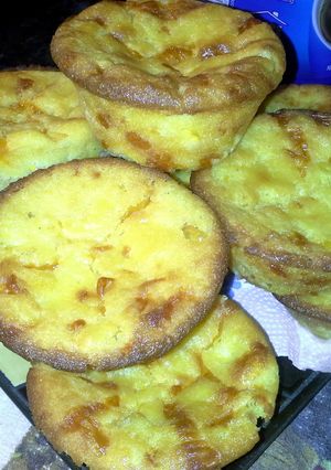 A picture of Sweet Cream Cornbread Muffins.