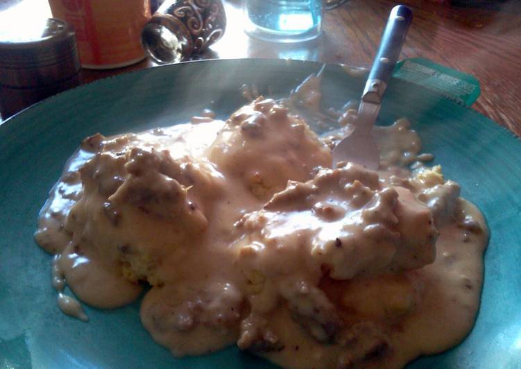 Recipe of Homemade Biscuits All Covered In Gravy