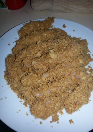 A picture of Corn flake chicken.