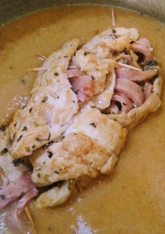 Una foto de Pollo relleno a mi manera