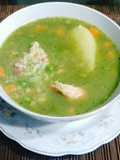 Aguadito de menudencias de pollo