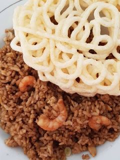 Foto resep Nasi goreng udang sederhana(non msg)