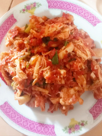 Resep Ayam suwir bumbu pedas Bunda Pasti Bisa