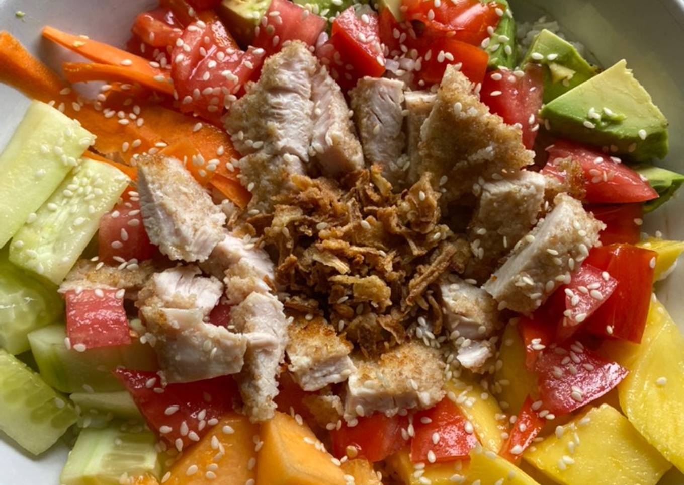 Poke bowl de pollo
