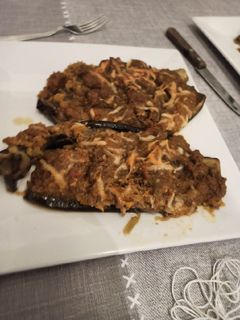 Una foto de Berenjenas rellenas Mambo