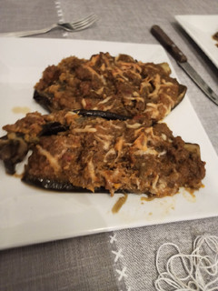 Una foto de Berenjenas rellenas Mambo