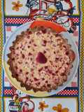 Tarta fit de ricota y fruta de estación, integral y con avena