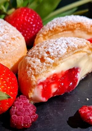 🍓 Epres choux au craquelin 🍓 recept fotója