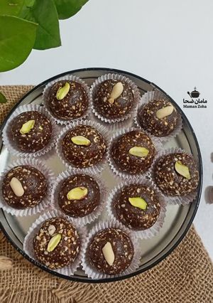 عکسی از دستور ترافل شکلاتی آجیلی