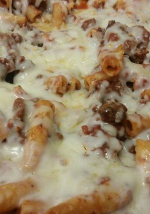 A picture of Spicy Baked Ziti w/ Drunken Grilled Sausage.