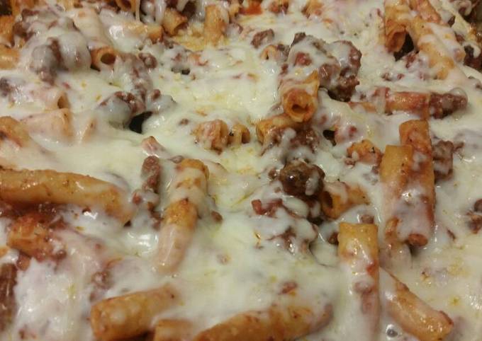 Recipe of Perfect Spicy Baked Ziti w/ Drunken Grilled Sausage