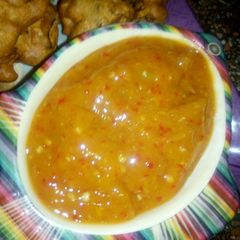 A picture of Sweet and sour Raw mango chutney.