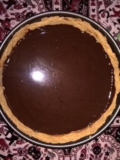 Una foto de Tarta de Chocolate y Dulce de Leche con Masa Sableé de Naranja
