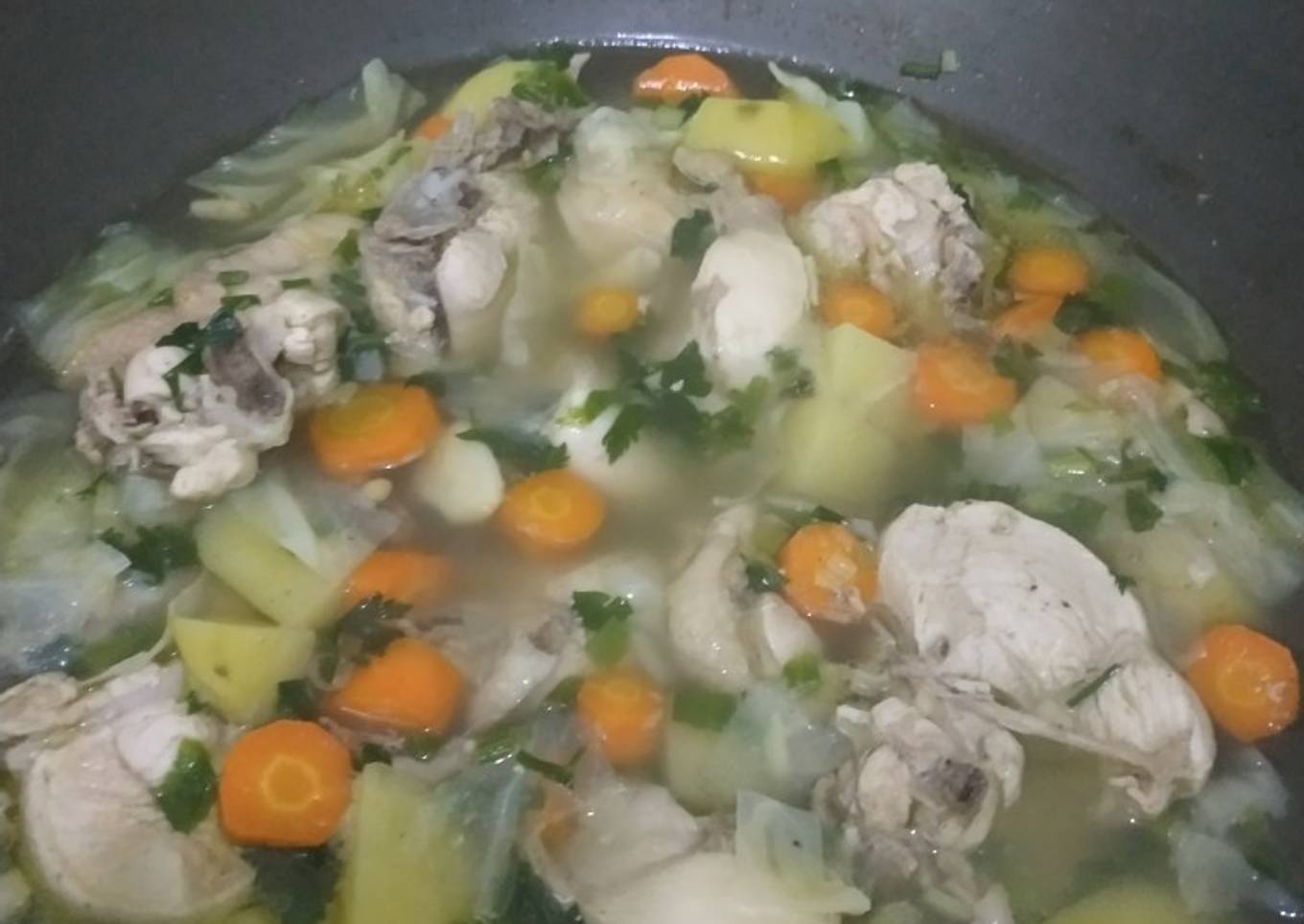Sop ayam simple sederhana
