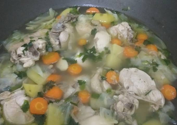 Sop ayam simple sederhana