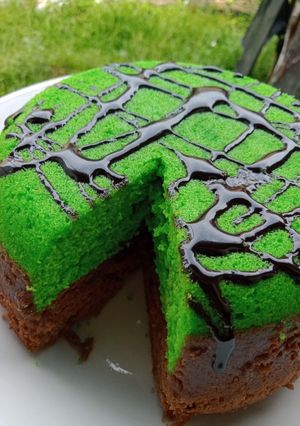 Foto resep Bolu kukus pandan coklat