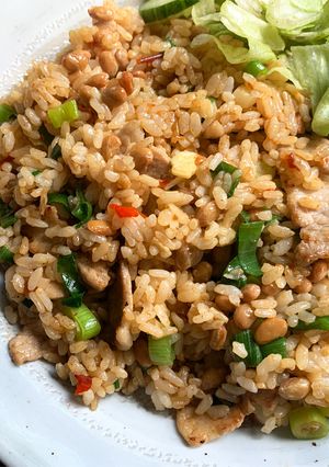A picture of Spicy Nattō Fried Rice.