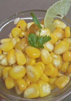 A picture of Panjabi masala sweet corn.