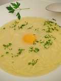 Chicken Noodle Soup with Egg Yolk