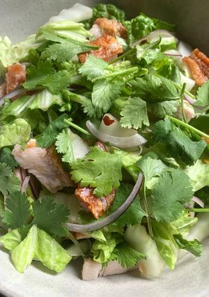 A picture of Vietnamese Wombok & Roast Pork Salad.