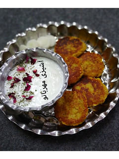 عکسی از دستور کوکو سیب زمینی کنجدی