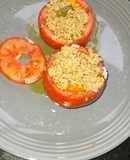 Tomate Relleno con Carne Molida y Arroz