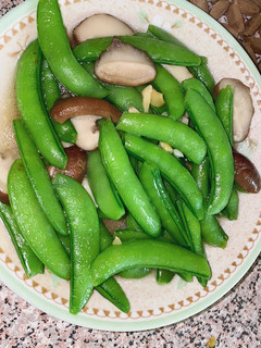 甜豆炒香菇 的食譜成品照片