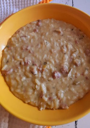 Foto di Risotto con carciofi e salsiccia