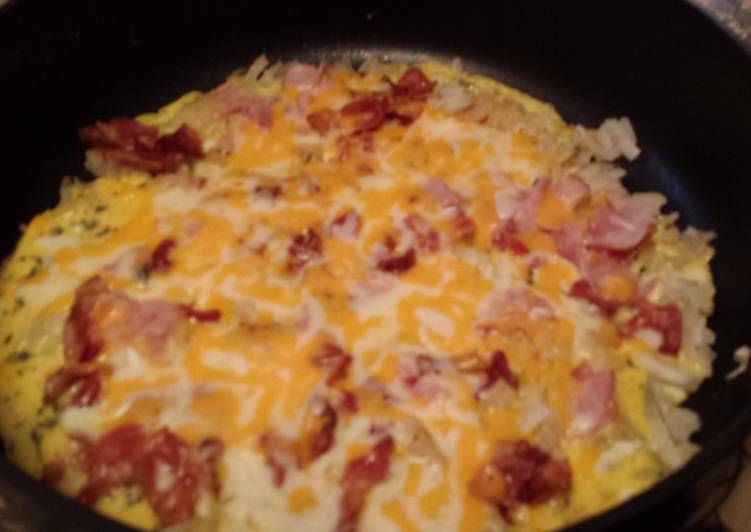 Recipe of Super Quick Homemade Gabriel&#39;s favorite open face omelet