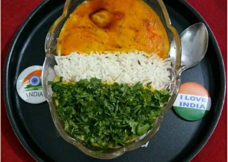 Tricolor Curry &amp; rice