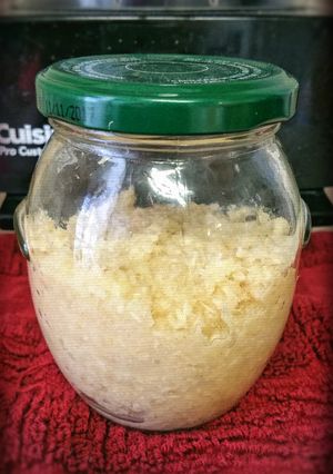 A picture of Homemade Prepared Horseradish.