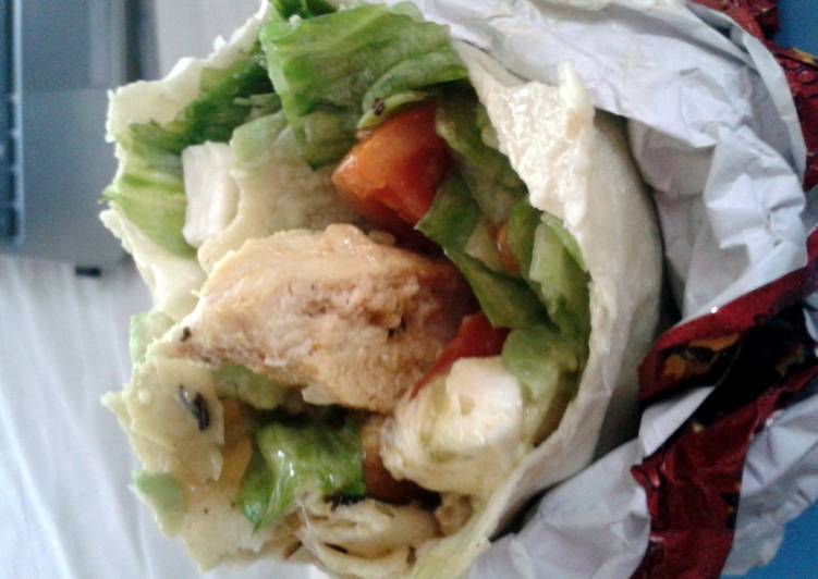 Recipe of Super Quick Grilled chicken burrito