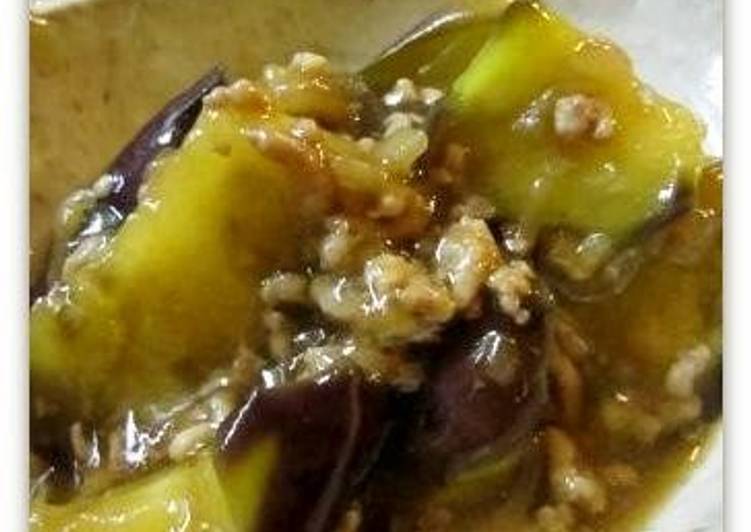 Autumn Eggplant with Ground Meat Sauce