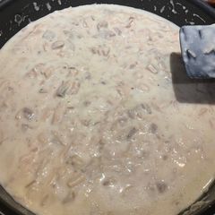 Creamed Turkey Gravy over biscuits A picture of Creamed Turkey Gravy over biscuits.