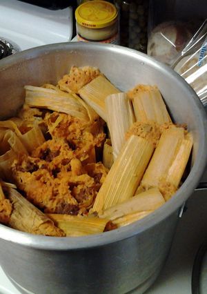 A picture of brisket tamales.