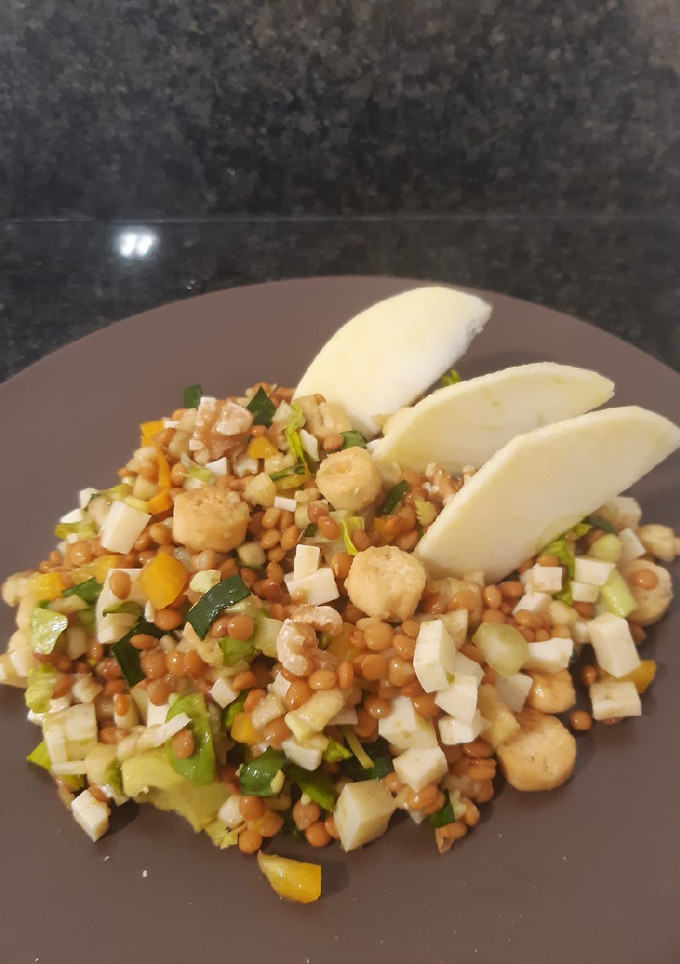 Una foto de Ensalada de lentejas