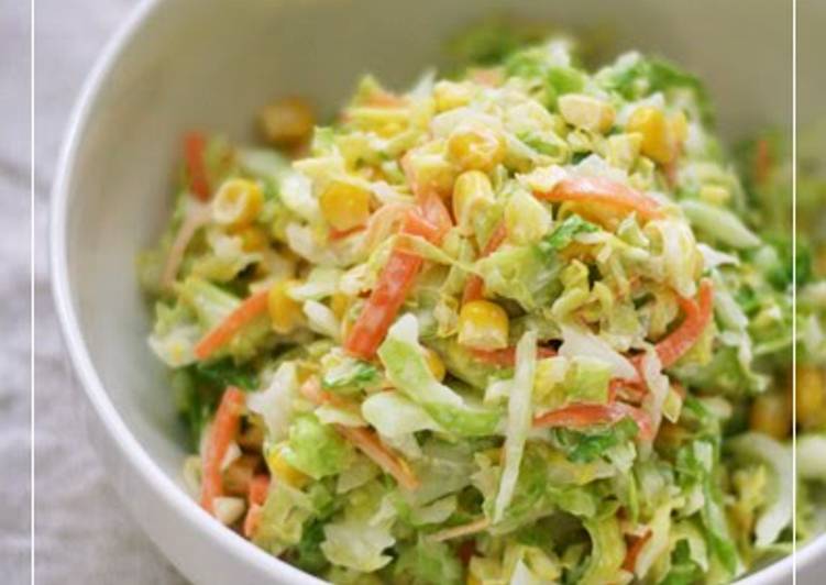 Easiest Way to Prepare Quick Easy-To-Eat Coleslaw with Sushi Vinegar