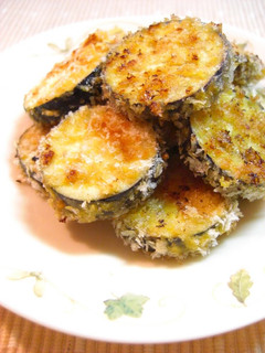 A picture of Aubergine Baked in Consommé-Seasoned Panko.