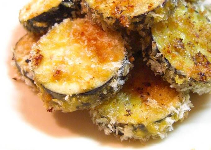 Steps to Make Delicious Aubergine Baked in Consommé-Seasoned Panko