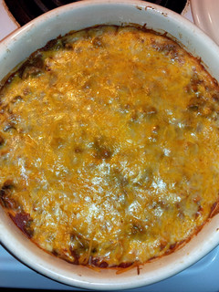 A picture of spaghetti casserole.