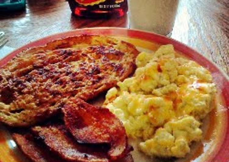 Sweet & Sourdough French Toast w/ Eggs 'n Bacon