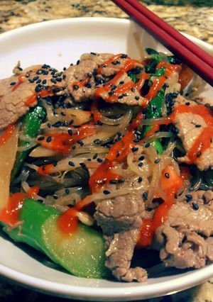 A picture of Japchae MOOSE REDUX.