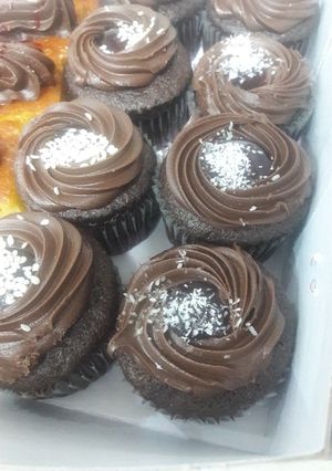 عکسی از دستور کاپ کیک شکلاتی