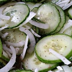 A picture of Cucumber Onion Salad.